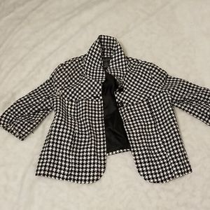 Cute Black and White Casual Jacket